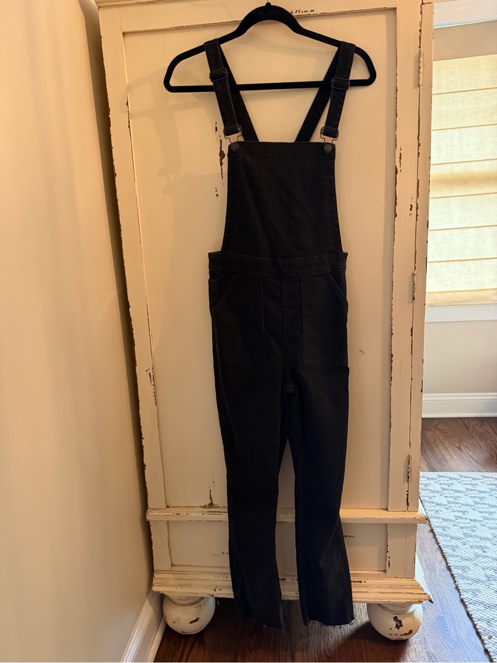 Madewell Black Denim Overalls